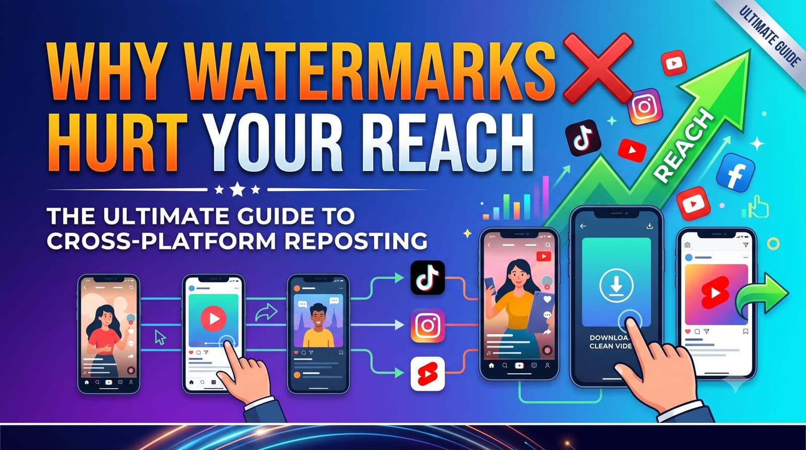 Why Watermarks Hurt Your Reach: The Ultimate Guide to Cross-Platform Reposting