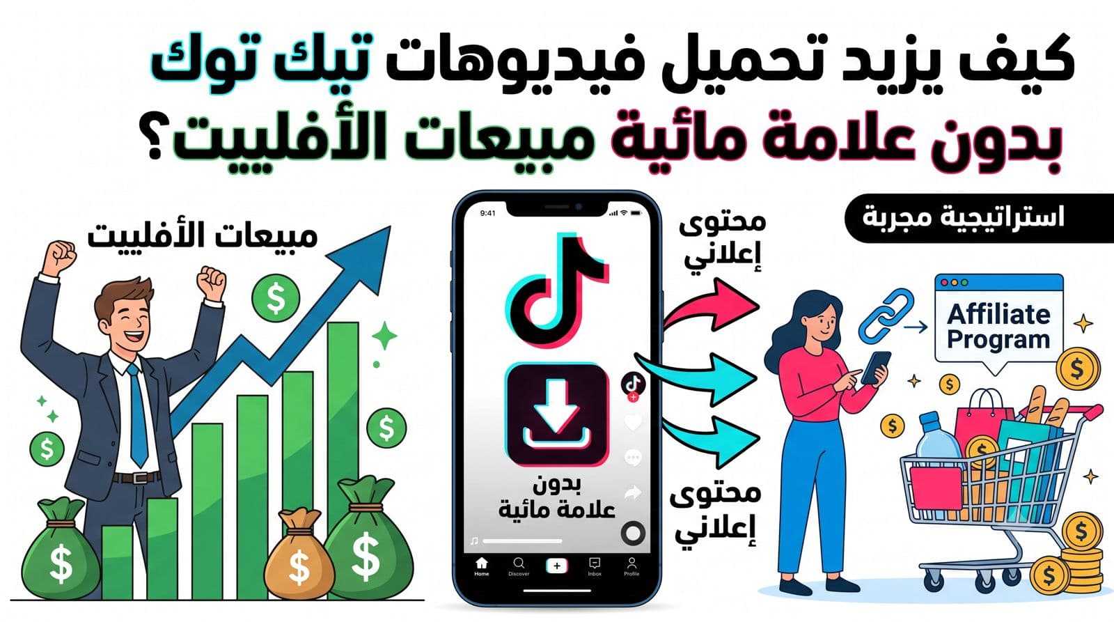 كيف يساعدك تحميل فيديوهات تيك توك بدون علامة مائية في زيادة مبيعات الأفلييت؟